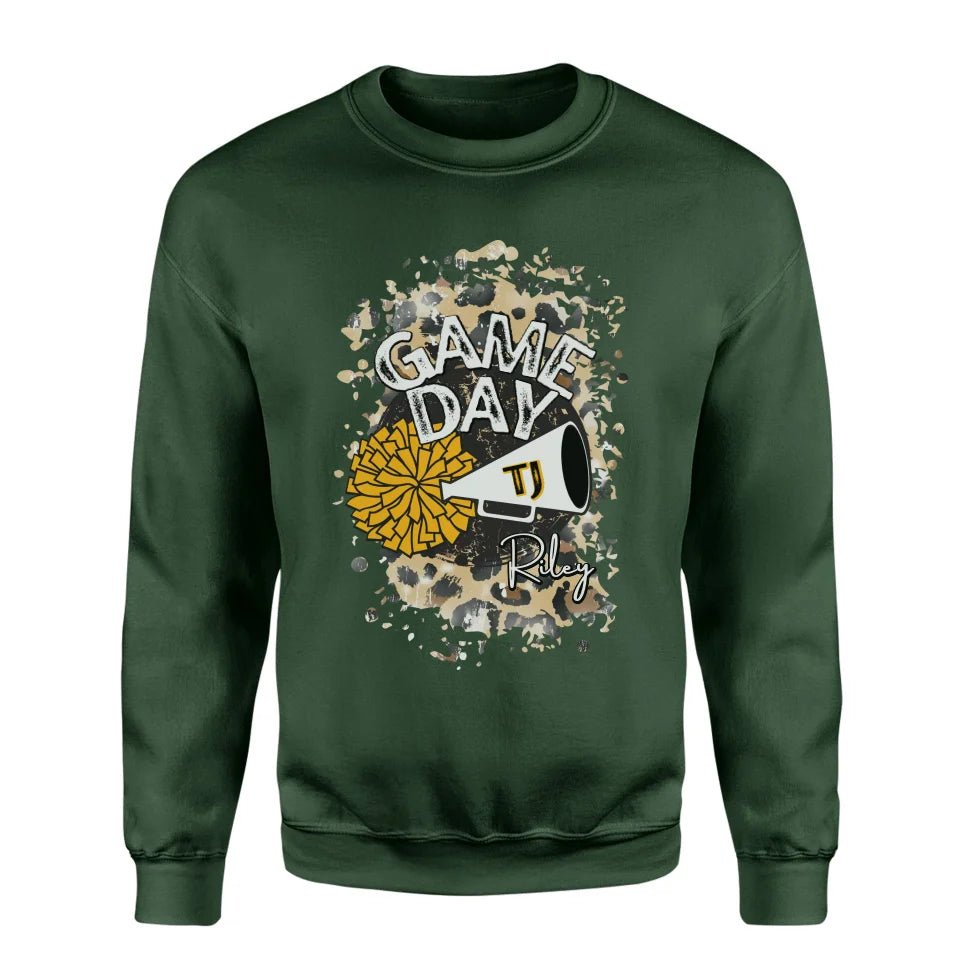 Custom Game Day Cheer Graphic on a Sweatshirt
