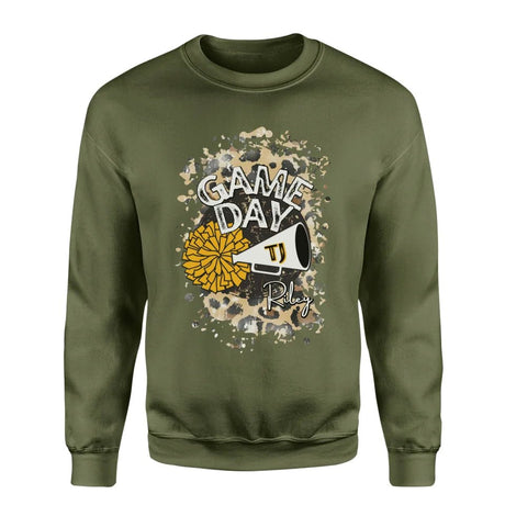 Custom Game Day Cheer Graphic on a Sweatshirt