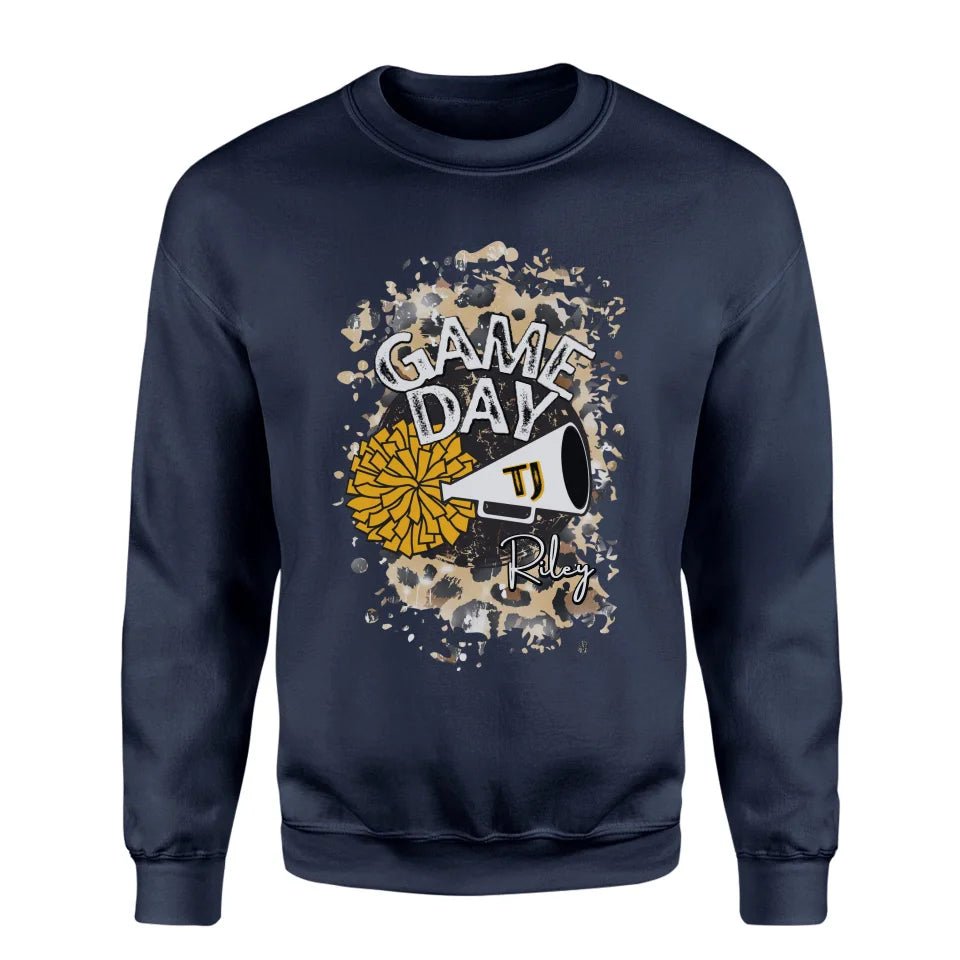 Custom Game Day Cheer Graphic on a Sweatshirt