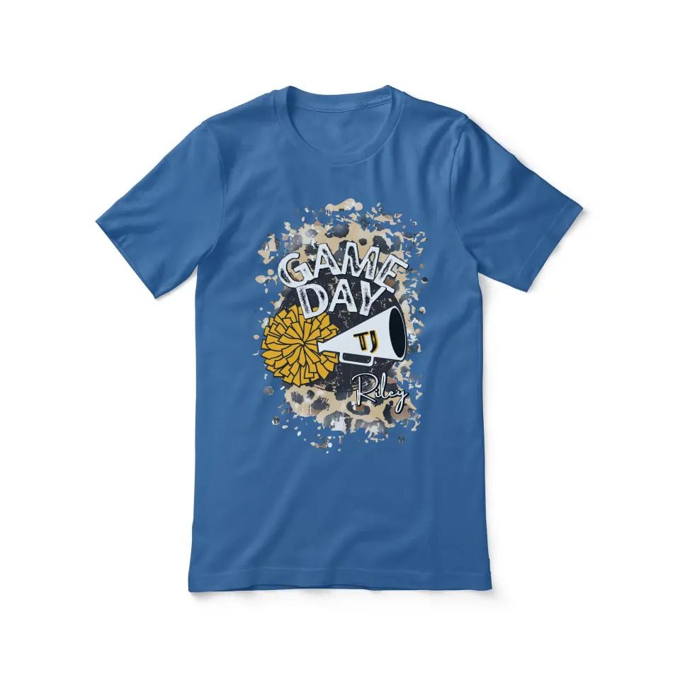 Custom Game Day Cheer Graphic Tee on a Unisex T-Shirt