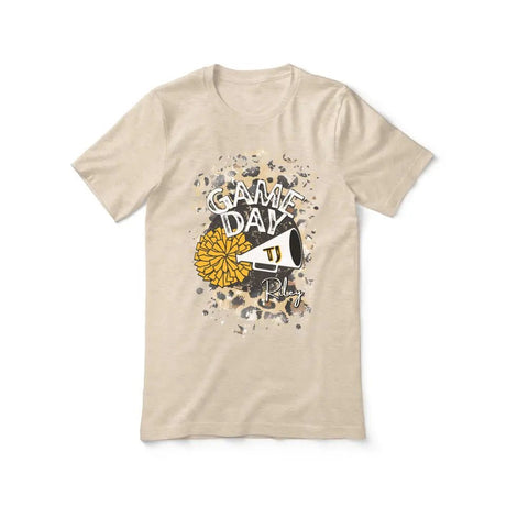 Custom Game Day Cheer Graphic Tee on a Unisex T-Shirt