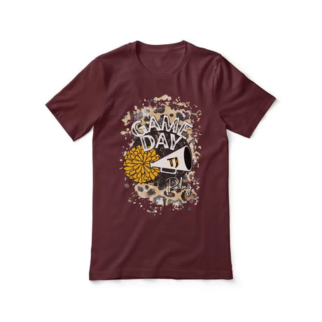 Custom Game Day Cheer Graphic Tee on a Unisex T-Shirt