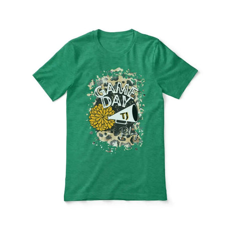 Custom Game Day Cheer Graphic Tee on a Unisex T-Shirt