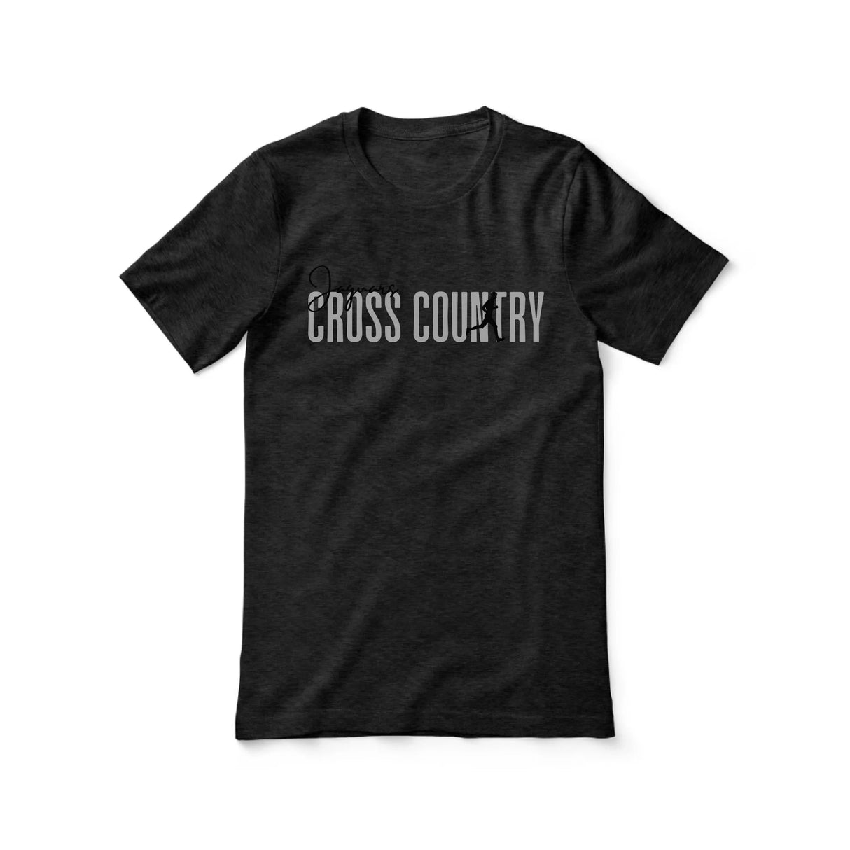 Personalized Cross Country Shirt With Modern Bold Design on a Unisex T-Shirt