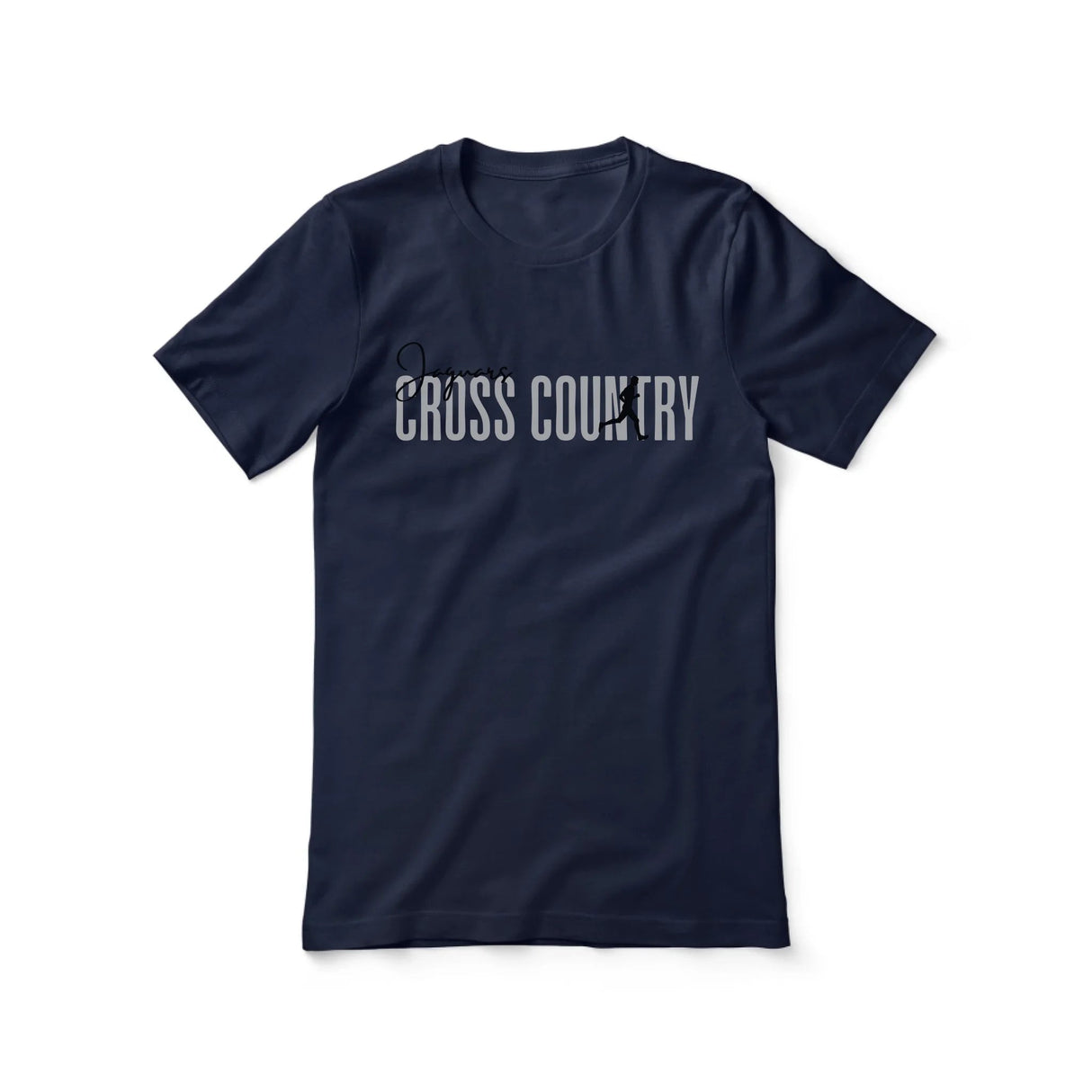 Personalized Cross Country Shirt With Modern Bold Design on a Unisex T-Shirt