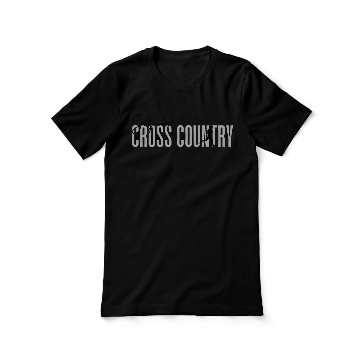 Personalized Cross Country Shirt With Modern Bold Design on a Unisex T-Shirt