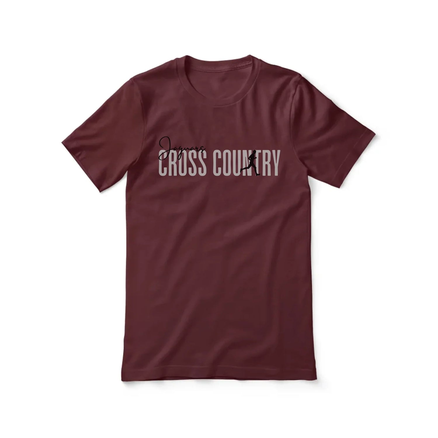 Personalized Cross Country Shirt With Modern Bold Design on a Unisex T-Shirt