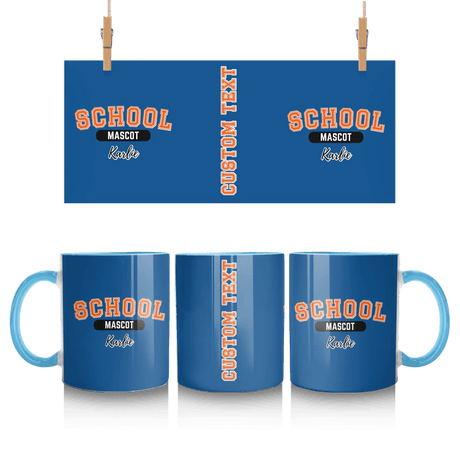 Custom School Spirit Mug With School and Mascot With Classic Design