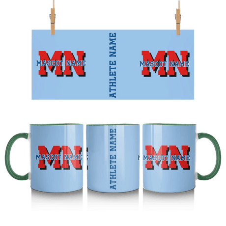 Custom School Mascot Mug With Initials and Mascot Name