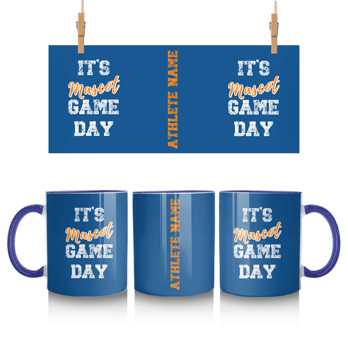 Custom It's Game Day Mug With Mascot