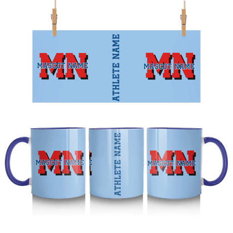 Custom School Mascot Mug With Initials and Mascot Name
