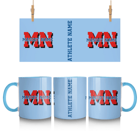 Custom School Mascot Mug With Initials and Mascot Name