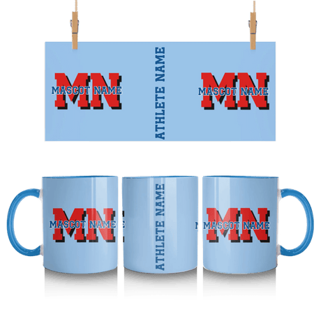 Custom School Mascot Mug With Initials and Mascot Name
