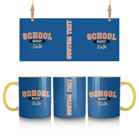 Custom School Spirit Mug With School and Mascot With Classic Design