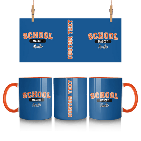 Custom School Spirit Mug With School and Mascot With Classic Design