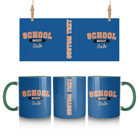 Custom School Spirit Mug With School and Mascot With Classic Design