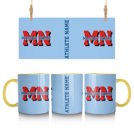 Custom School Mascot Mug With Initials and Mascot Name