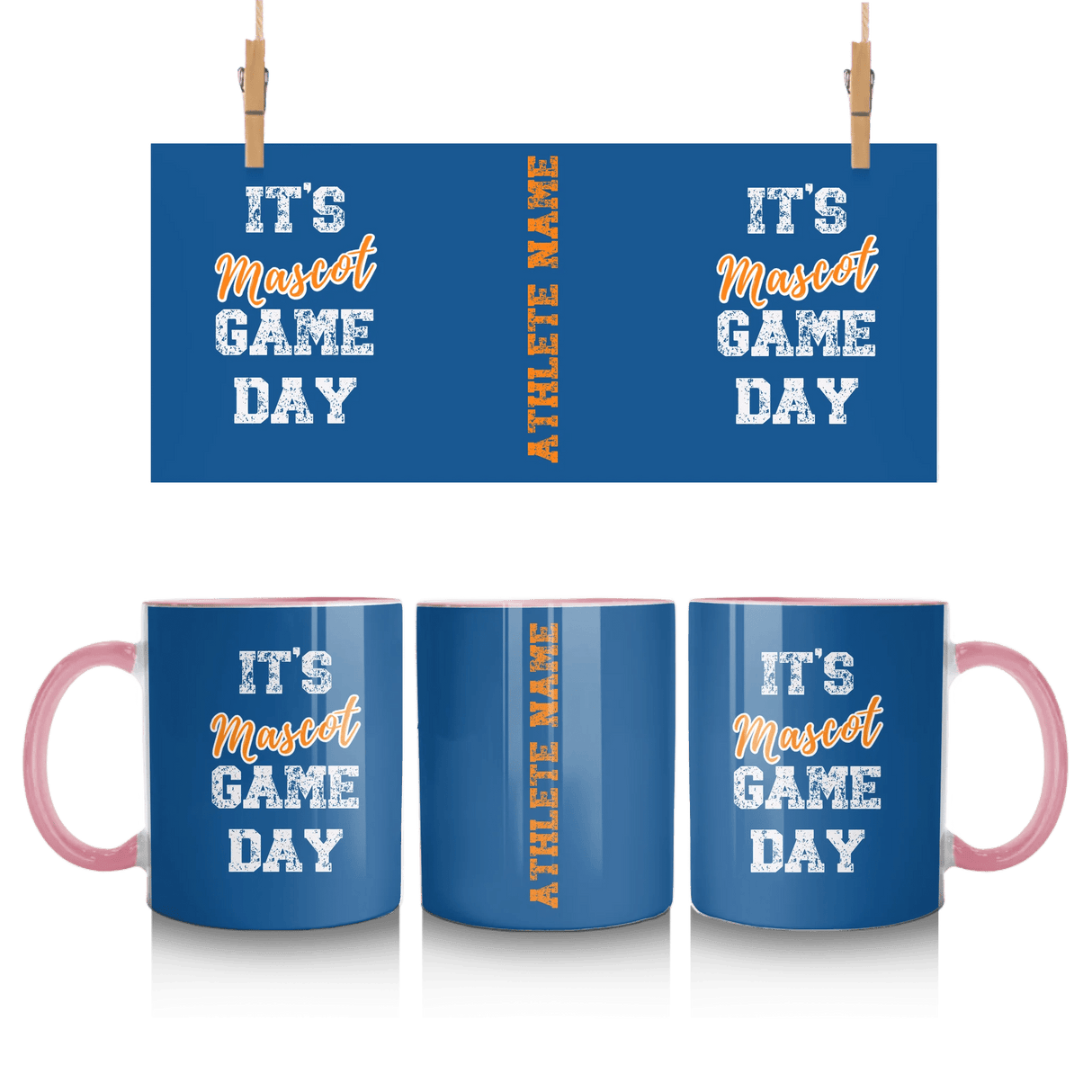 Custom It's Game Day Mug With Mascot