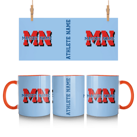 Custom School Mascot Mug With Initials and Mascot Name