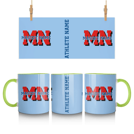 Custom School Mascot Mug With Initials and Mascot Name