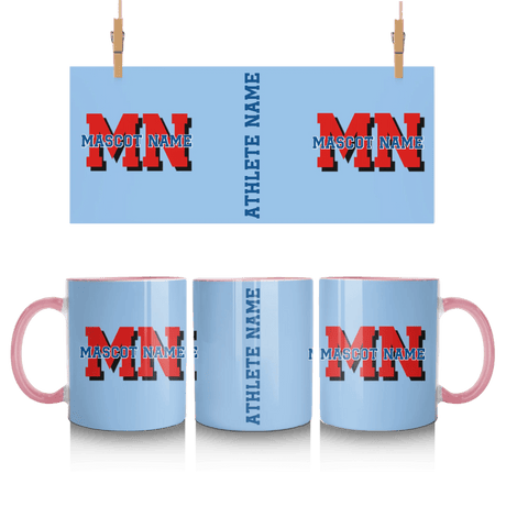 Custom School Mascot Mug With Initials and Mascot Name