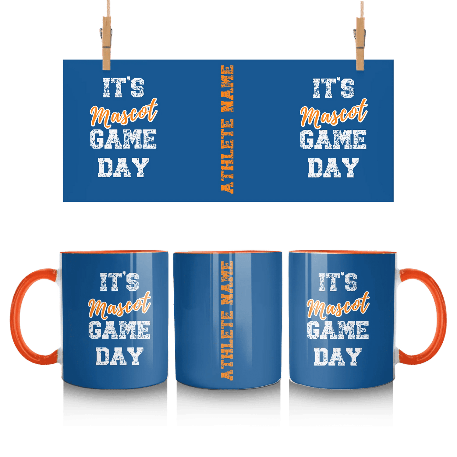 Custom It's Game Day Mug With Mascot