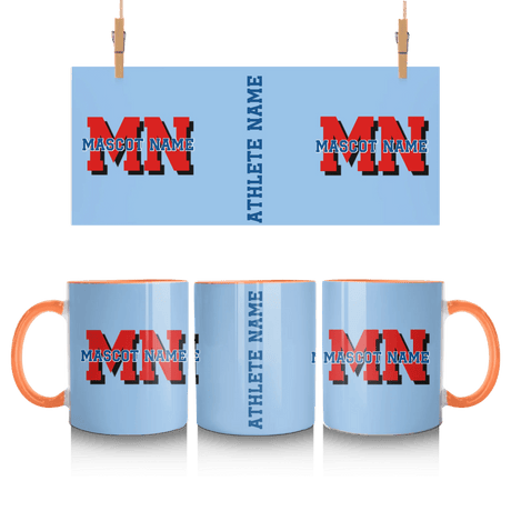 Custom School Mascot Mug With Initials and Mascot Name