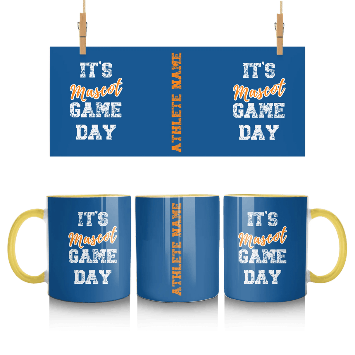 Custom It's Game Day Mug With Mascot