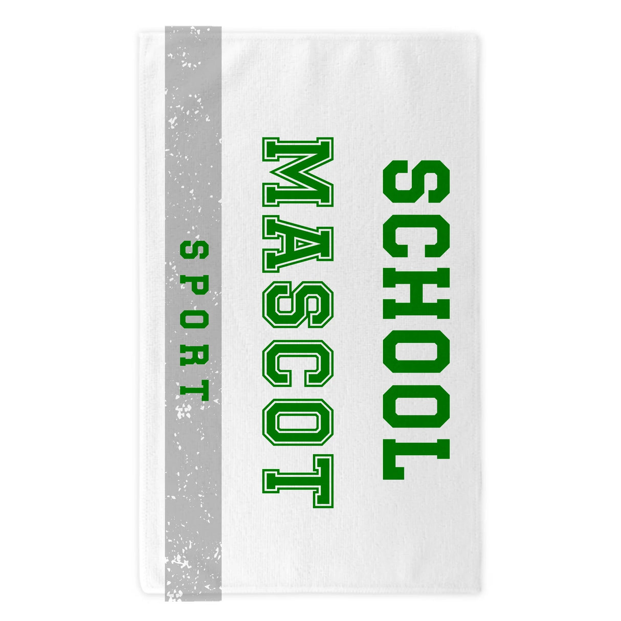 Custom School Spirit Rally Towel With Mascot & Sport Name With Bold Varsity Design