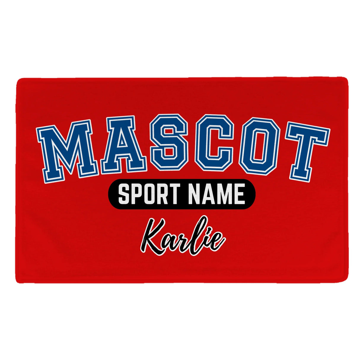 Custom School Spirit Rally Towel With Mascot and Sport With Classic Design