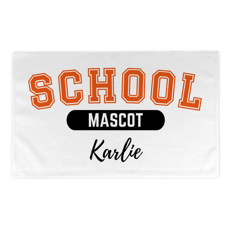 Custom School Spirit Rally Towel With School and Mascot With Classic Design