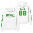 Custom School Spirit on a Hoodie With Mascot and Sport with Grunge and Classic Design on a Hoodie