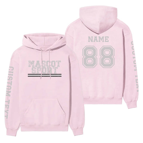 Custom School Spirit on a Hoodie With Mascot and Sport with Grunge Design on a Hoodie