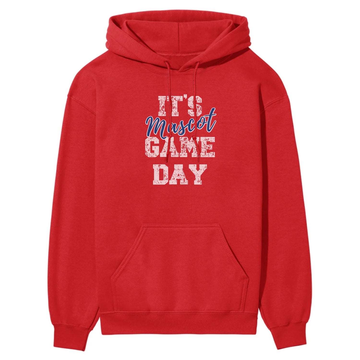 Custom It's Game Day on a Hoodie With Mascot on a Hoodie