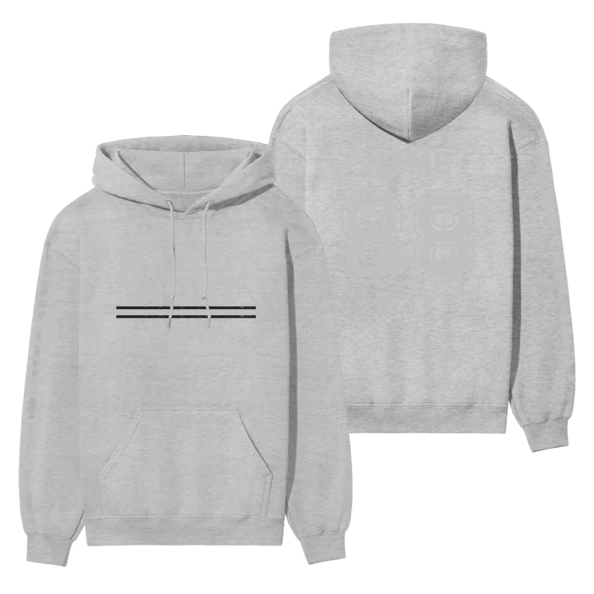 Custom School Spirit on a Hoodie With Mascot and Sport with Grunge Design on a Hoodie