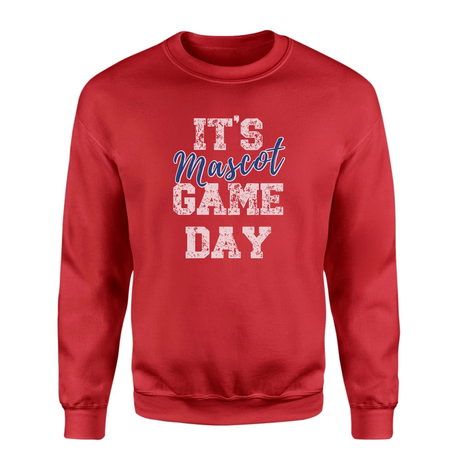 Custom It's Game Day on a Sweatshirt With Mascot on a Sweatshirt