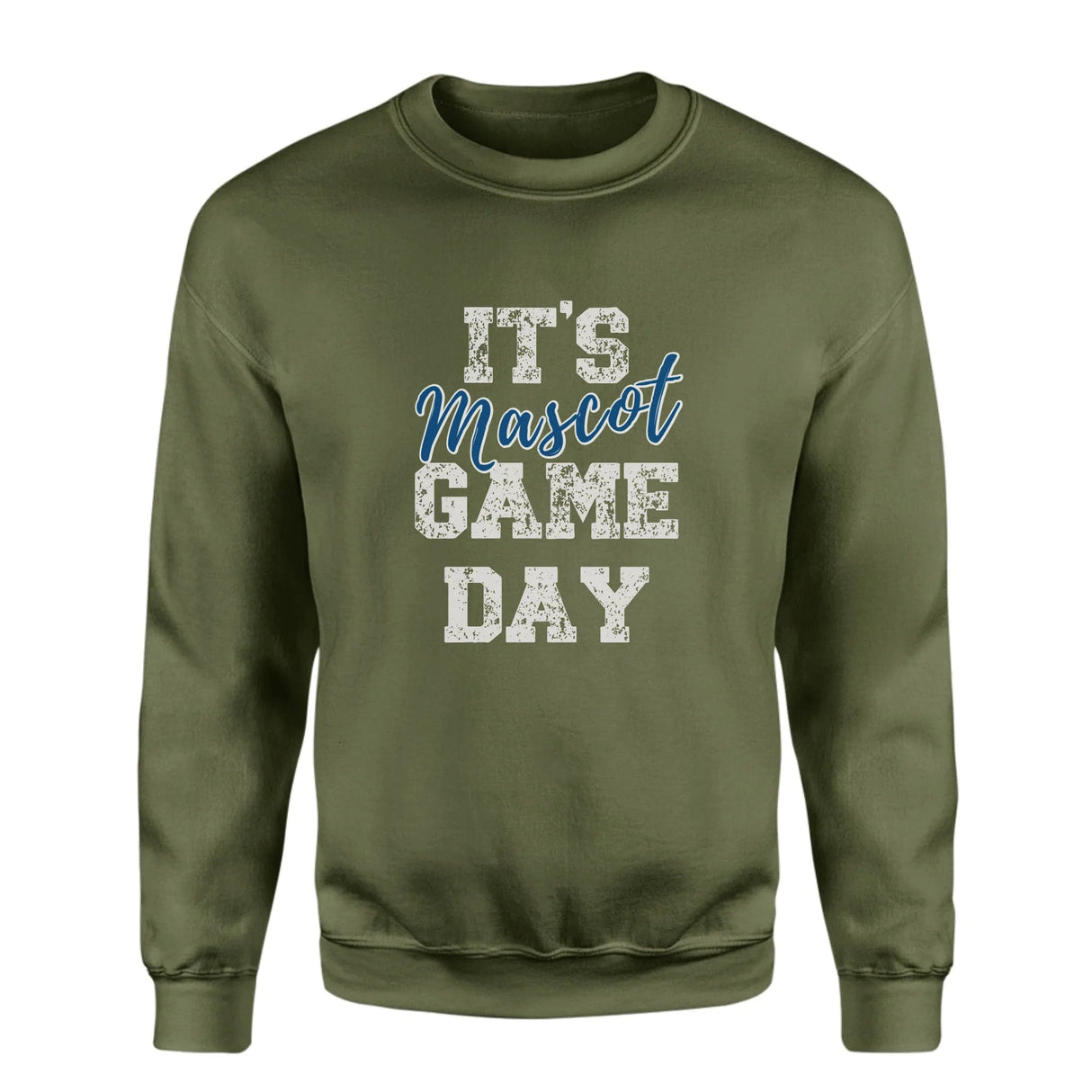 Custom It's Game Day on a Sweatshirt With Mascot on a Sweatshirt