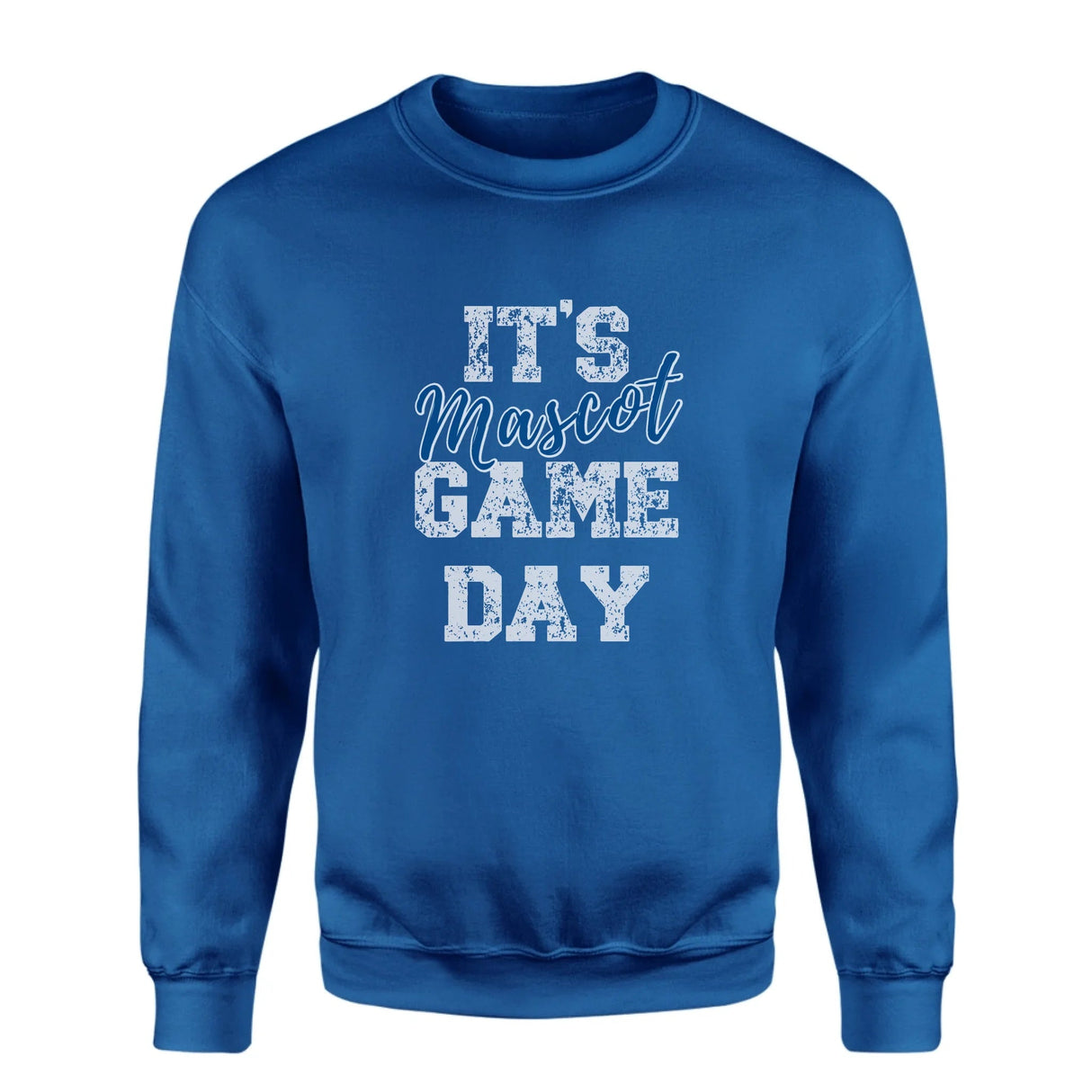Custom It's Game Day on a Sweatshirt With Mascot on a Sweatshirt