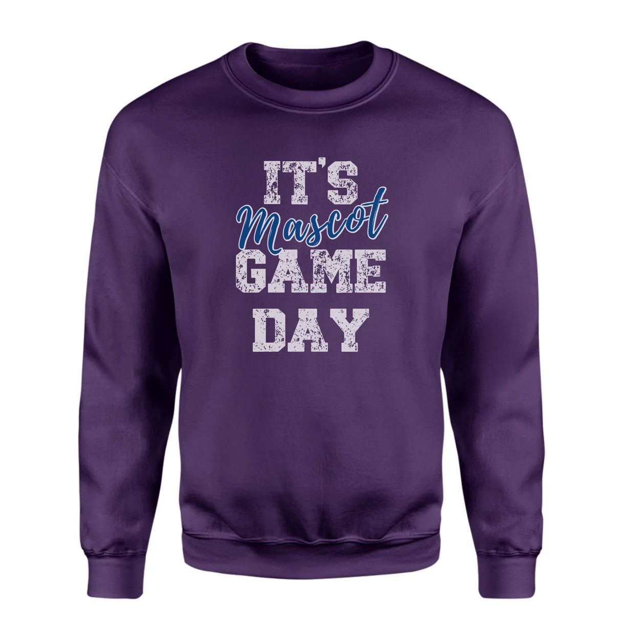 Custom It's Game Day on a Sweatshirt With Mascot on a Sweatshirt