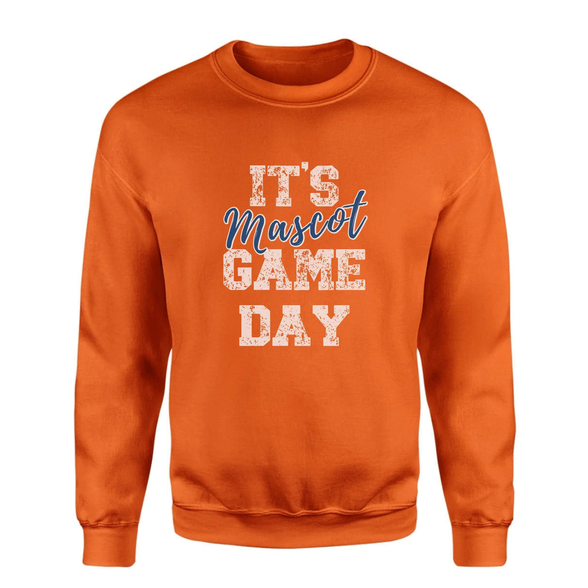 Custom It's Game Day on a Sweatshirt With Mascot on a Sweatshirt
