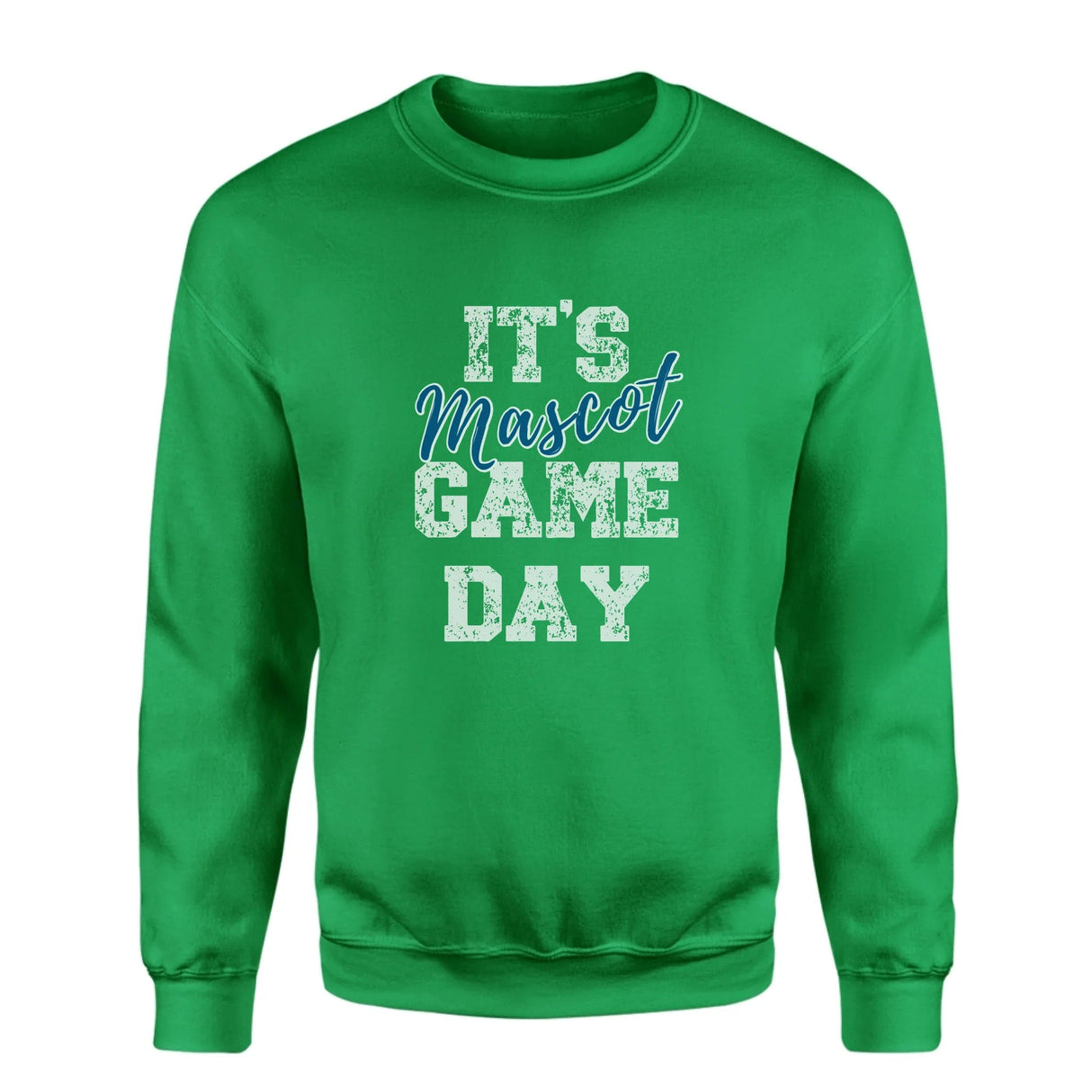 Custom It's Game Day on a Sweatshirt With Mascot on a Sweatshirt