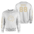 Custom School Spirit on a Sweatshirt With Spiral Text Design on a Sweatshirt