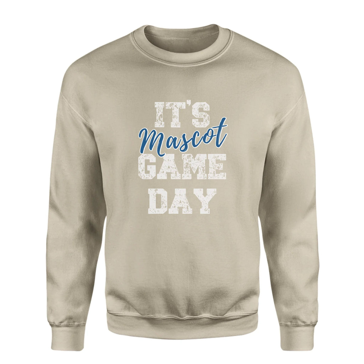Custom It's Game Day on a Sweatshirt With Mascot on a Sweatshirt