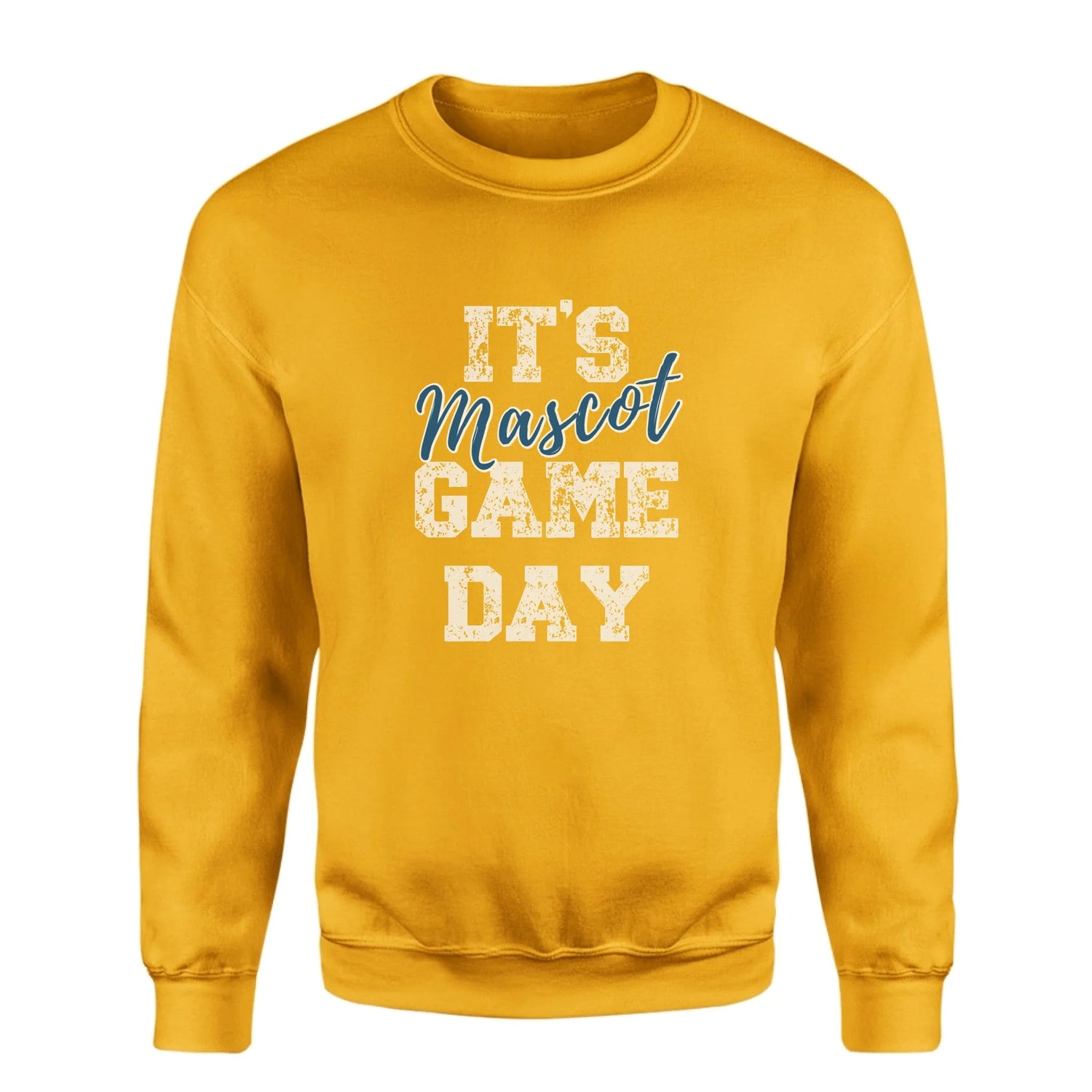 Custom It's Game Day on a Sweatshirt With Mascot on a Sweatshirt
