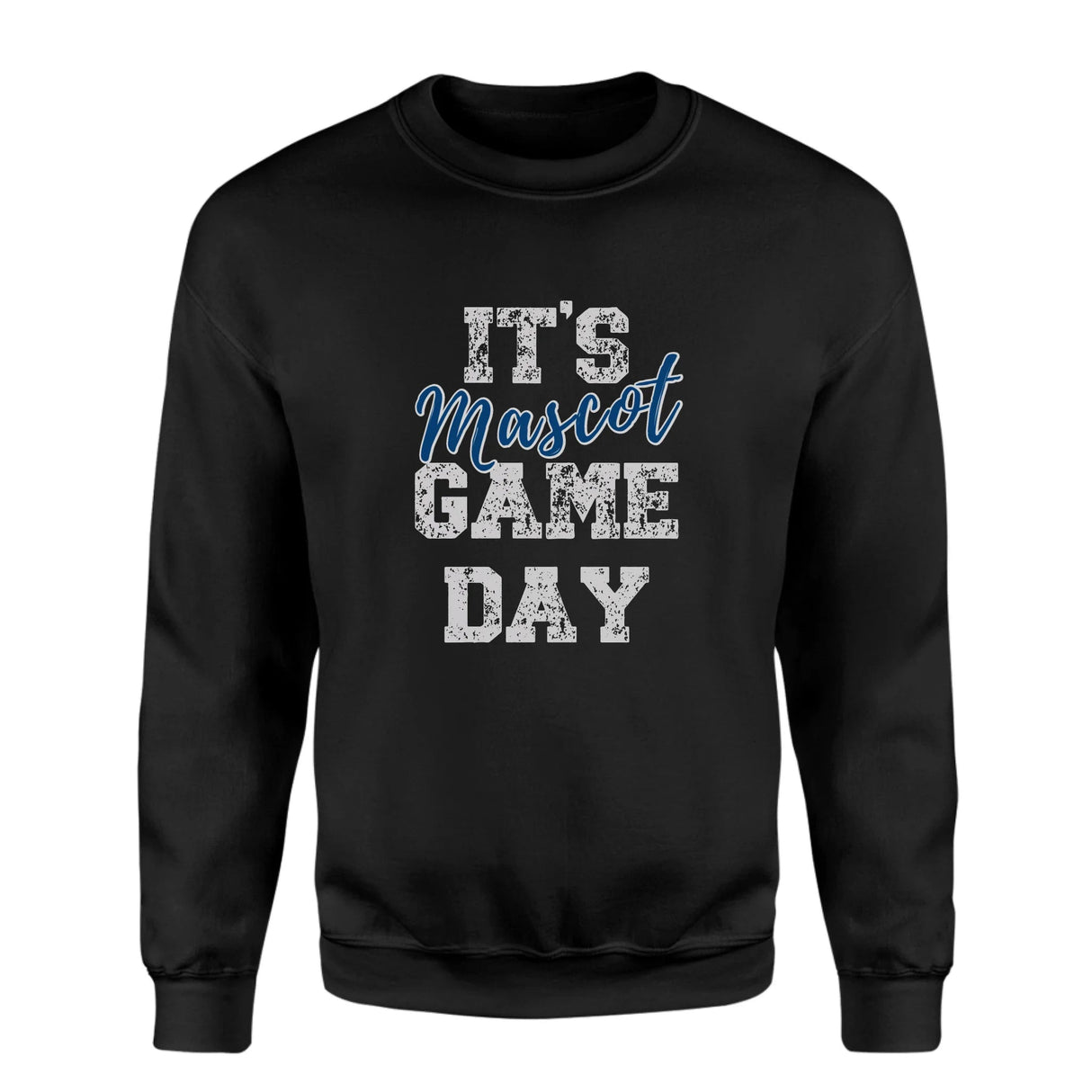 Custom It's Game Day on a Sweatshirt With Mascot on a Sweatshirt