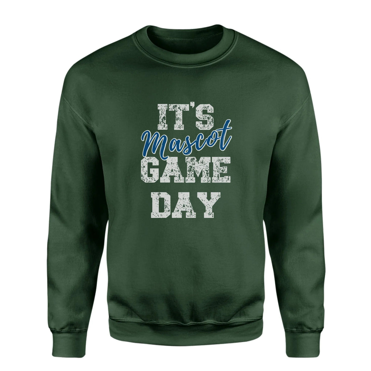 Custom It's Game Day on a Sweatshirt With Mascot on a Sweatshirt