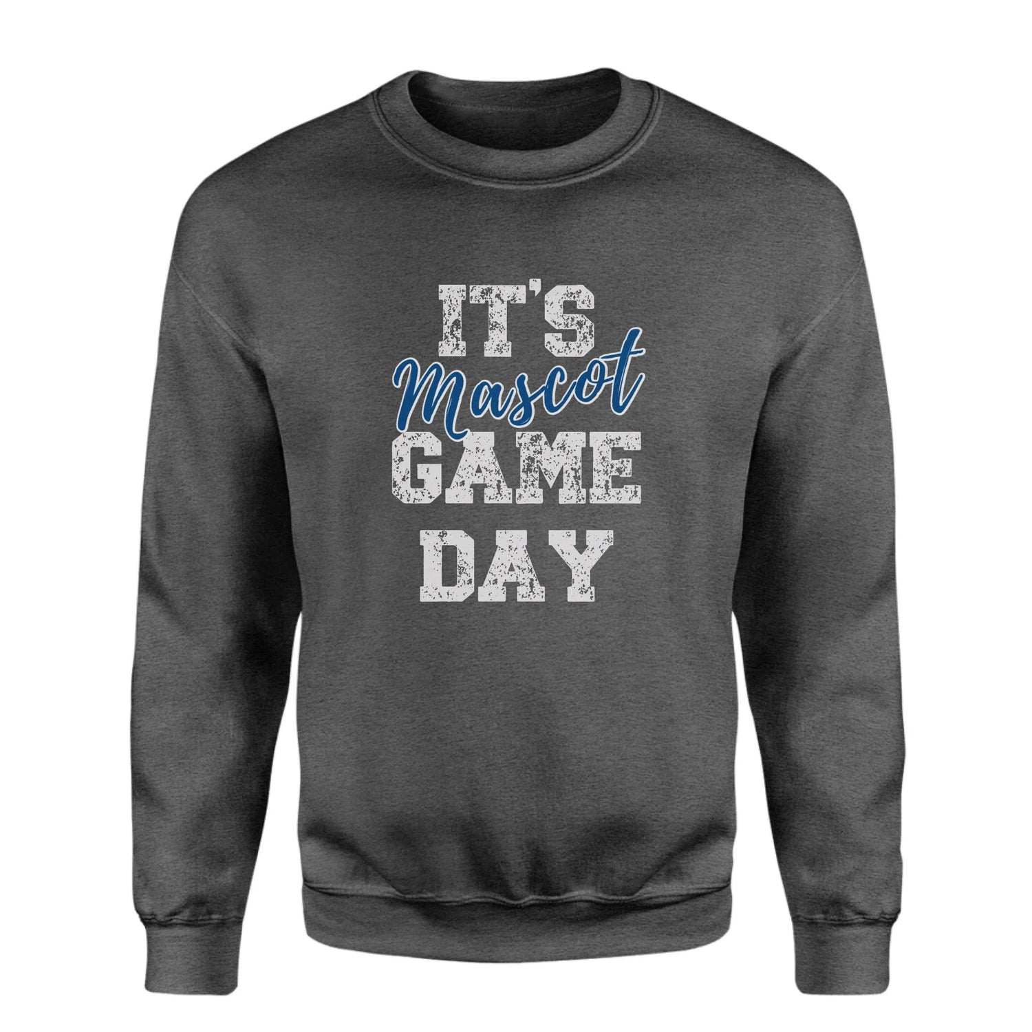 Custom It's Game Day on a Sweatshirt With Mascot on a Sweatshirt