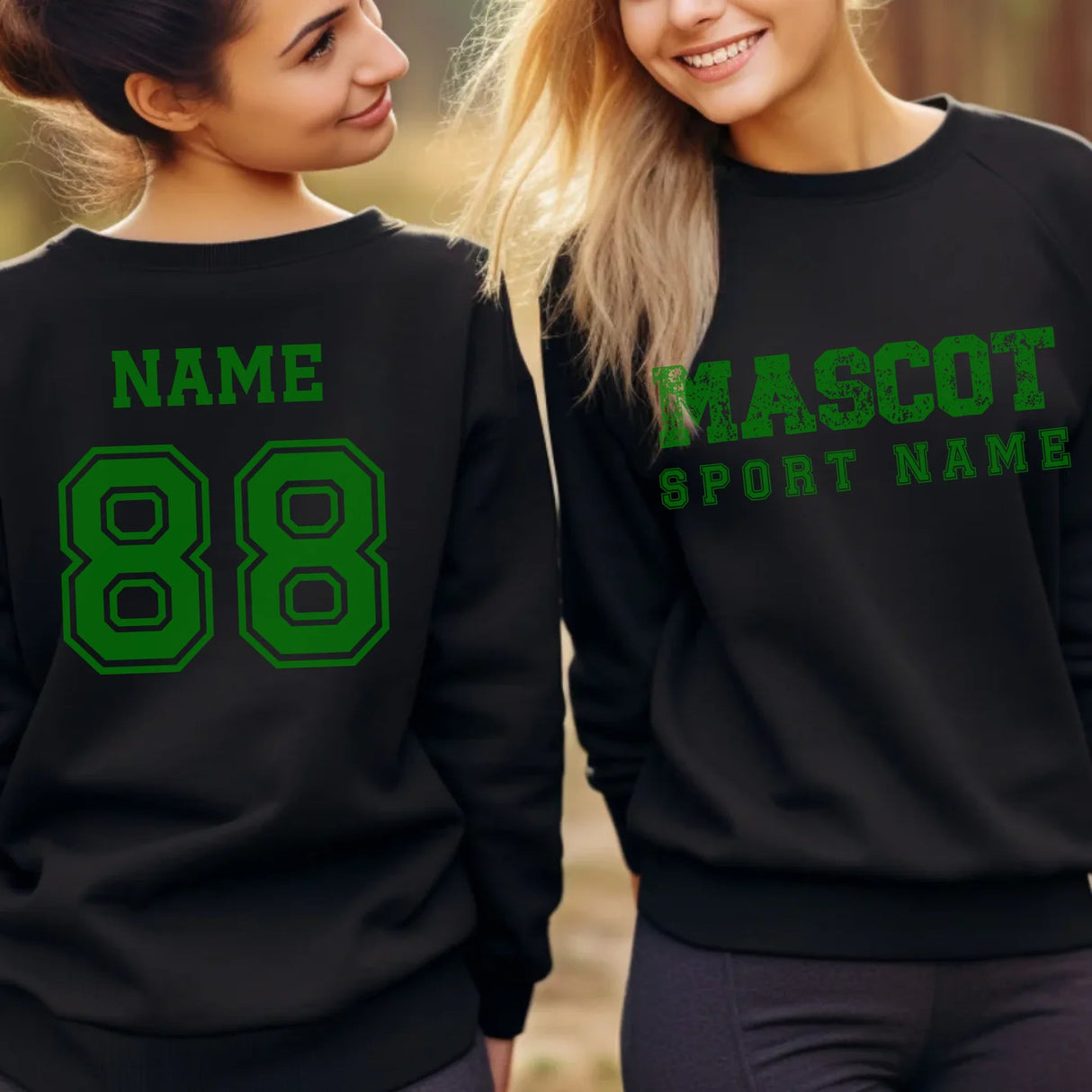 Custom School Spirit on a Sweatshirt With Mascot and Sport with Grunge and Classic Design on a Sweatshirt