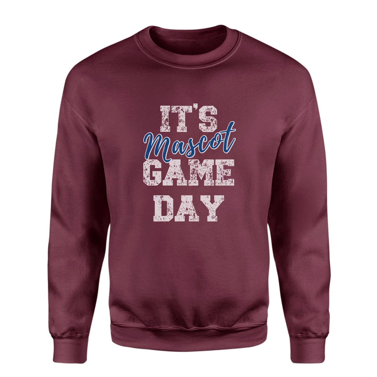 Custom It's Game Day on a Sweatshirt With Mascot on a Sweatshirt