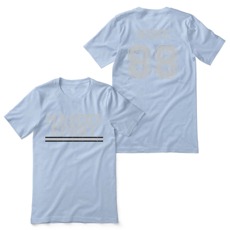 Custom School Spirit Shirt With Mascot and Sport with Grunge Design on a Unisex T-Shirt